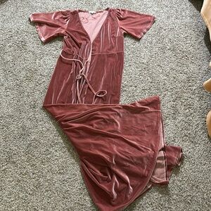 Baltic Born Velvet Wrap Dress